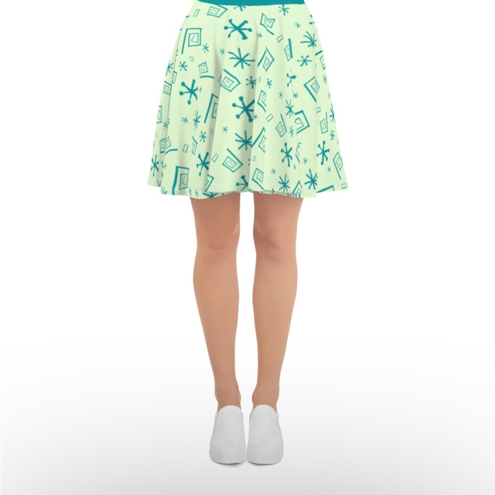Disney Alice in Wonderland Mad hatter inspired skirt - Green and Blue